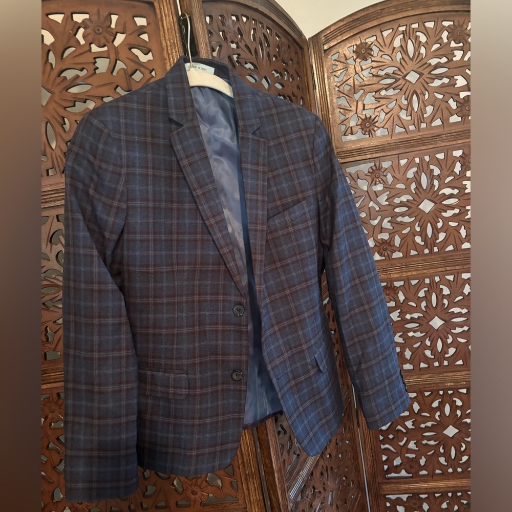 Boys Plaid Dress Jacket